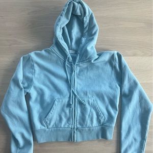 John Galt crop hoodie